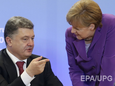 Порошенко рассказал Меркель о концентрации боевиков в Донецке и Луганске