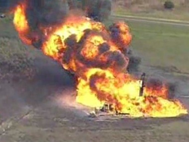 СМИ: Возле луганского аэропорта горит газопровод