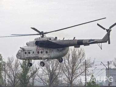 В результате атаки на санитарный вертолет сил АТО ранены три члена экипажа