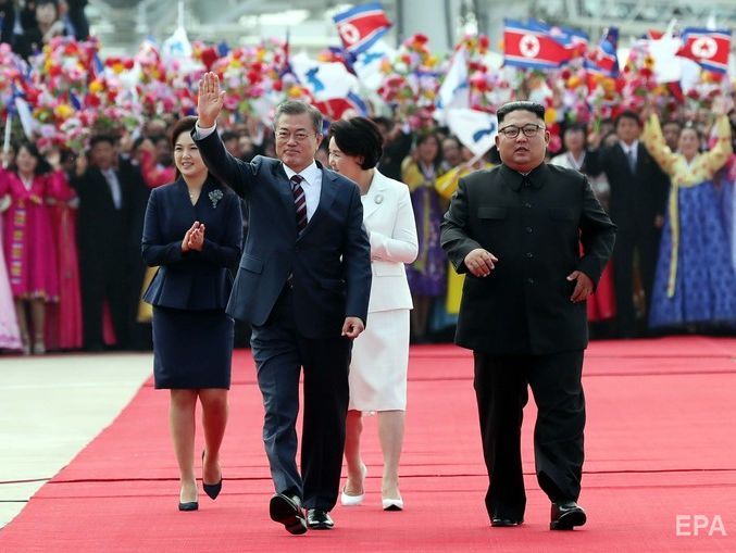 ﻿Президент Південної Кореї прибув до Пхеньяна на саміт із Кім Чен Ином