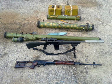 МВД: В освобожденных от боевиков Горском и Углегорске найдены оружие и боеприпасы российского производства
