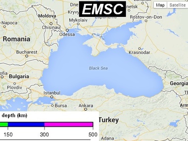 В Черноморском регионе произошло два землетрясения