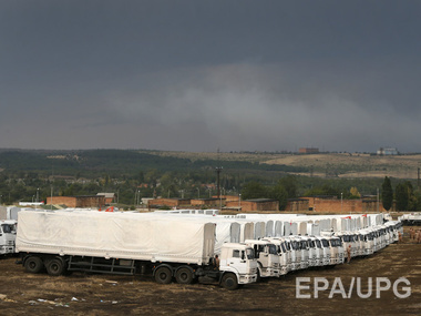 Российские грузовики собираются незаконно въехать на территорию Украины