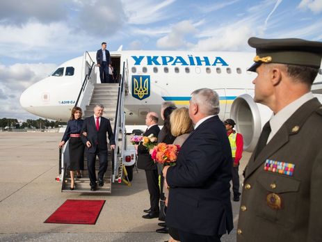 Порошенко прилетел в США на сессию Генассамблеи ООН