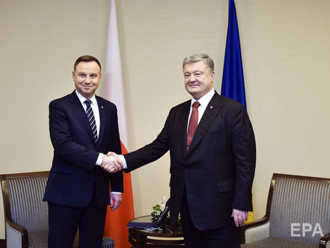 Порошенко встретился с Дудой на организованном Трампом приеме