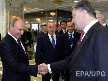В Минске началась двусторонняя встреча Порошенко и Путина