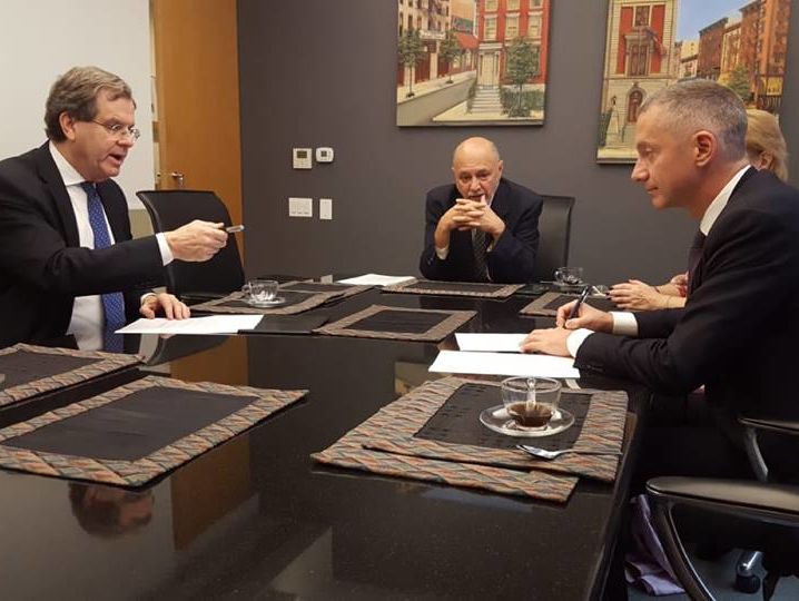 Lozhkin signed an Agreement with the American Jewish Committee