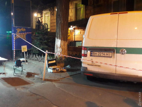 В нападении на инкассаторов в Одессе 28 сентября участвовало четыре человека. Видео