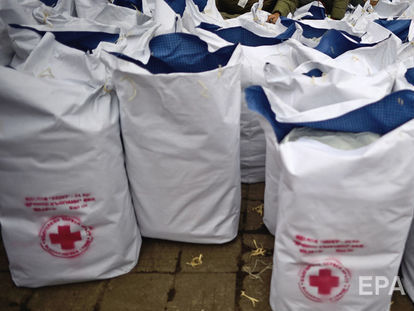 ﻿Червоний Хрест передав на окуповані території Донбасу 98 тонн гуманітарної допомоги