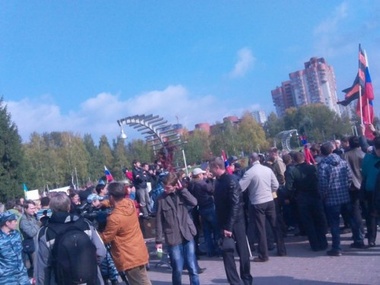 СМИ: Флаги "ДНР" были замечены на митинге в Перми
