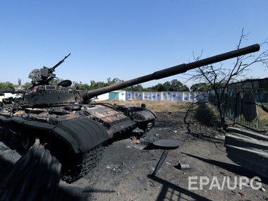 Пресс-центр АТО: Боевики обстреляли силы АТО у аэропорта Донецк, Счастья и Никишино