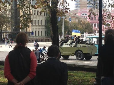 В Харькове для патрулирования улиц задействуют бронетехнику