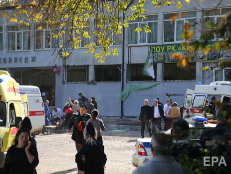 Опубликованы кадры нападения на колледж в оккупированной Керчи. Видео