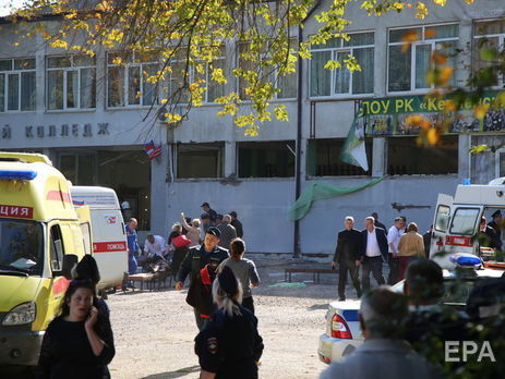 В больницах оккупированного Крыма находятся 20 пострадавших после нападения в колледже в Керчи, еще 23 человека отправили в медучреждения России