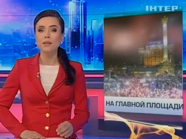 "Интер" рассказал о Новом годе на Майдане, ни разу не упомянув ни Евромайдан, ни оппозицию