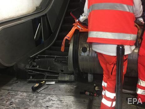 На эскалаторе метро в Риме произошла авария, пострадали десятки людей. Фоторепортаж