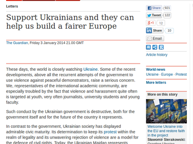 Академическая элита Европы призвала помочь украинцам "построить лучший мир"