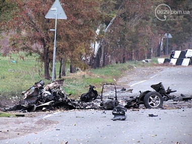 В Мариуполе произошла перестрелка между военными и боевиками, взорвался автомобиль