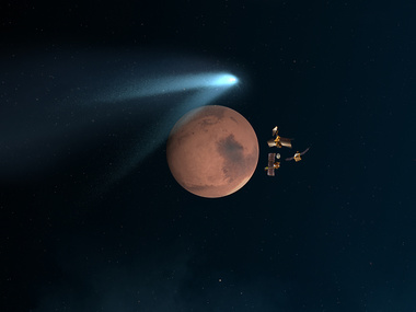 Комета Siding Spring прошла вплотную к Марсу