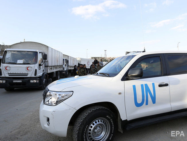 ﻿ООН доправила гуманітарну допомогу в табір сирійських біженців Рукбан уперше із січня