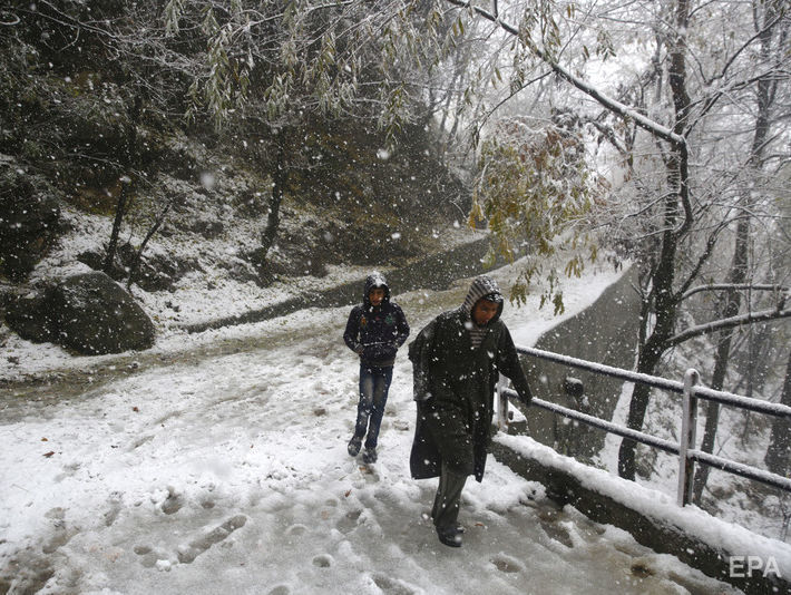 ﻿В Індії вперше протягом 10 років випав сніг