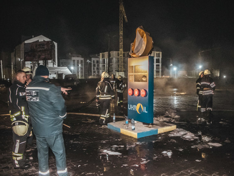 Под Киевом горело дизельное топливо на АЗС