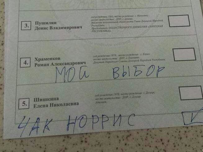 Самым популярным кандидатом на "выборах" на Донбассе является Чак Норрис – СБУ
