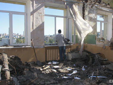 Горсовет: В результате боевых действий в Донецке разрушены жилые дома