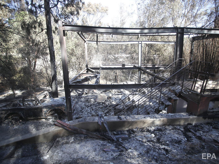 ﻿Кількість загиблих унаслідок лісових пожеж у Каліфорнії зросла до 63 осіб