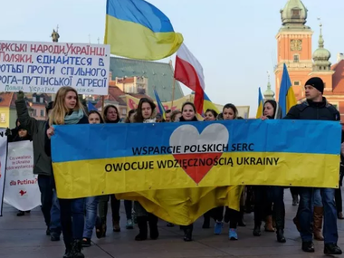 В Варшаве прошел Марш солидарности с Украиной