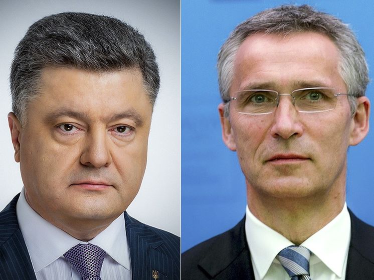 Порошенко и Столтенберг договорились о срочном созыве чрезвычайного заседания комиссии Украина – НАТО