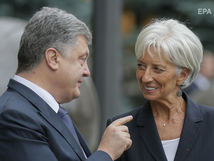 ﻿"Воєнний стан не вплине на взаємодію України із МВФ". Порошенко поговорив телефоном із Лагард