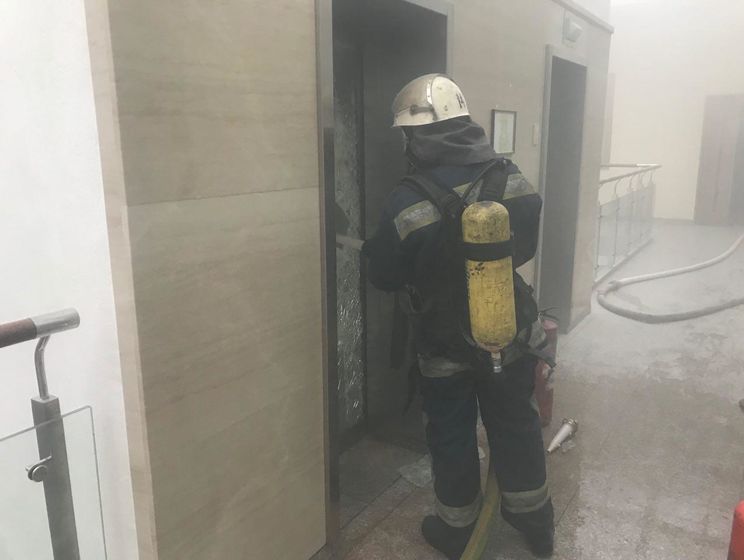 ﻿У Мінфіні повідомили, що під час пожежі в будівлі відомства техніка та документи не постраждали