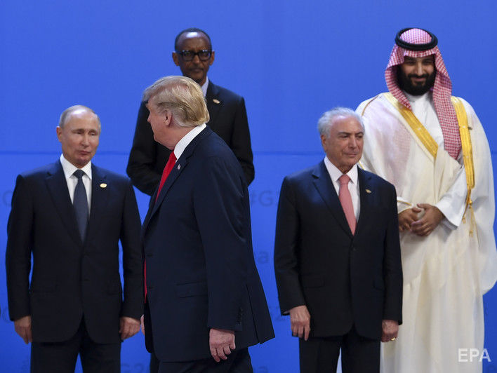 ﻿У Кремлі припустили, що Трамп і Путін можуть зустрітися на саміті G20 у Японії в червні 2019 року