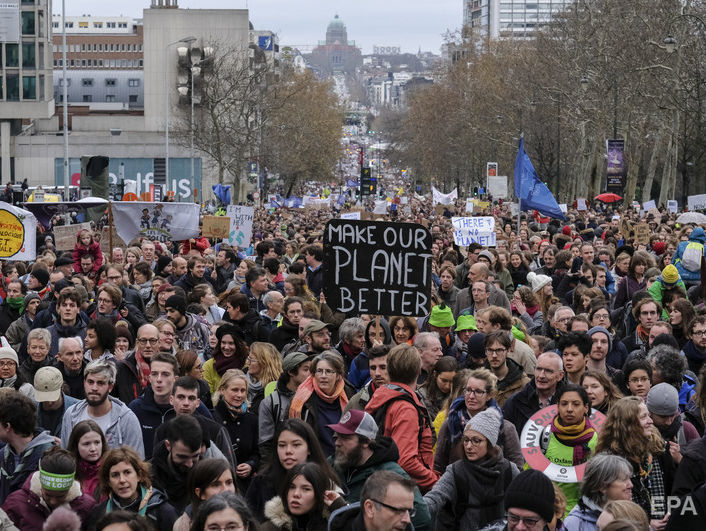 В Бельгии и Германии прошли демонстрации в защиту климата