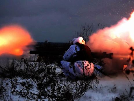 Украинские бойцы провели военные учения. Фоторепортаж