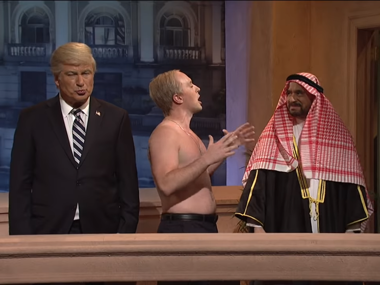 На американском ТВ высмеяли рукопожатие Путина и саудовского принца. Видео