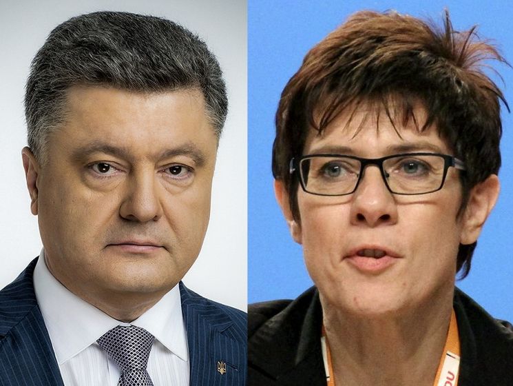 ﻿Порошенко обговорив із новим лідером правлячої партії Німеччини питання звільнення захоплених Росією українських моряків
