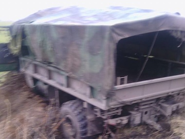 В районе Орехово Луганской области боевики подорвали КрАЗ Нацгвардии, один погибший