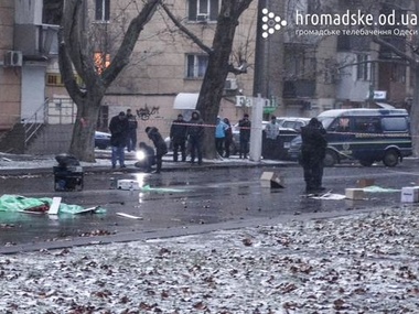 МВД: По предварительным данным, от взрыва в Одессе погиб сам террорист