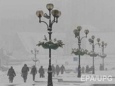 В Киеве в понедельник ожидается снегопад