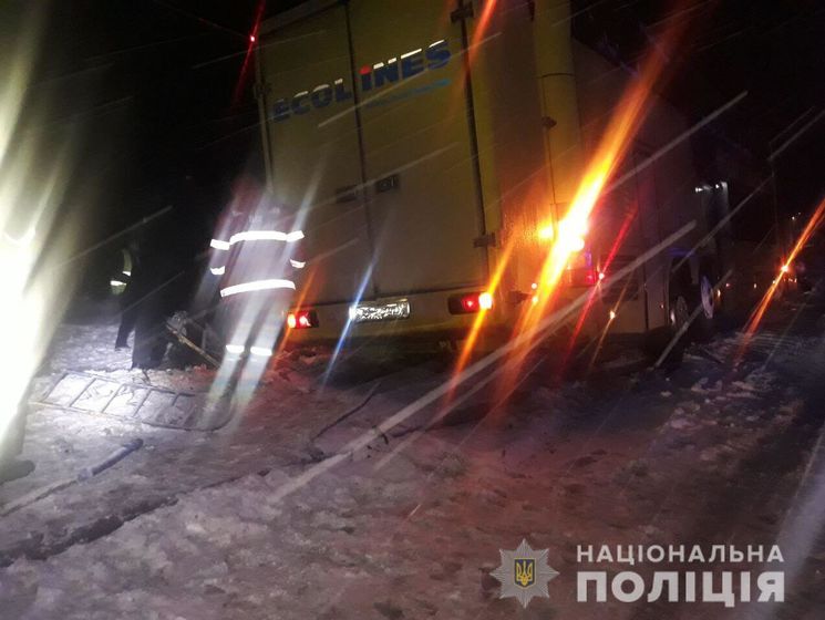 ﻿Поліція затримала водія автобуса, підозрюваного у смертельній ДТП у Львівській області