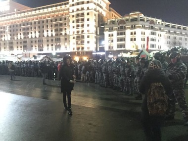 Российские силовики ищут среди задержанных на Манежной площади граждан Украины