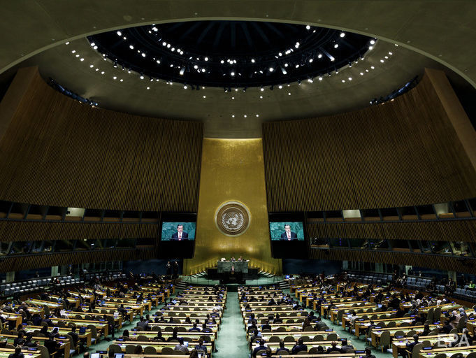 ﻿Генасамблея ООН ухвалила резолюцію про мілітаризацію Криму, Світовий банк надав Україні фінгарантії на $750 млн. Головне за день