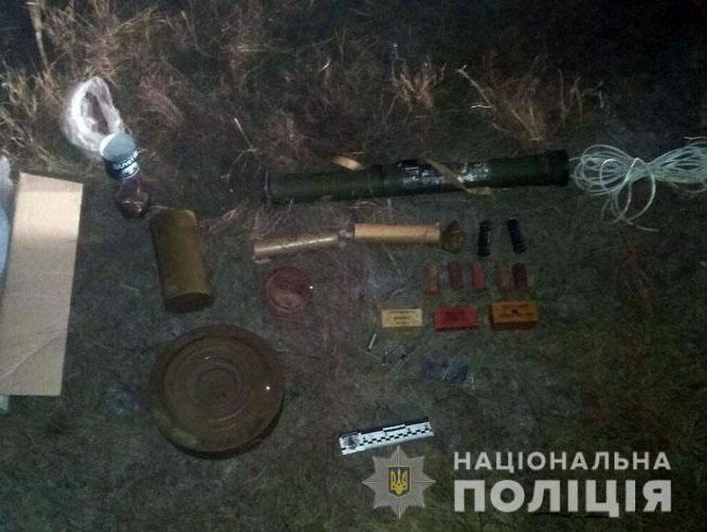 Полиция обнаружила арсенал боеприпасов в Донецкой области