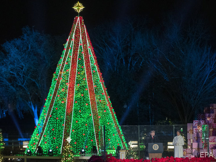Через шатдаун у США не можуть полагодити ілюмінацію на різдвяній ялинці біля Білого дому