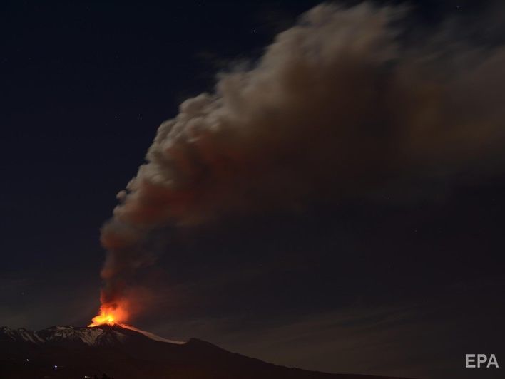 ﻿В Італії почалося виверження вулкана Етна
