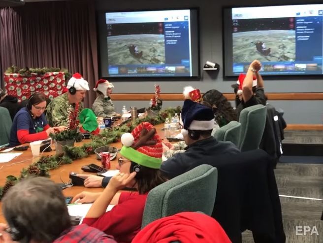 Военные США следят за рождественским путешествием Санта-Клауса