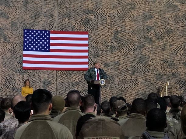 ﻿Трамп відвідав Ірак із неоголошеним візитом