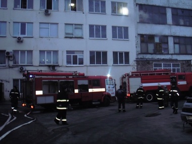 ГосЧС: В Киеве во время пожара в административном здании погибли два человека
